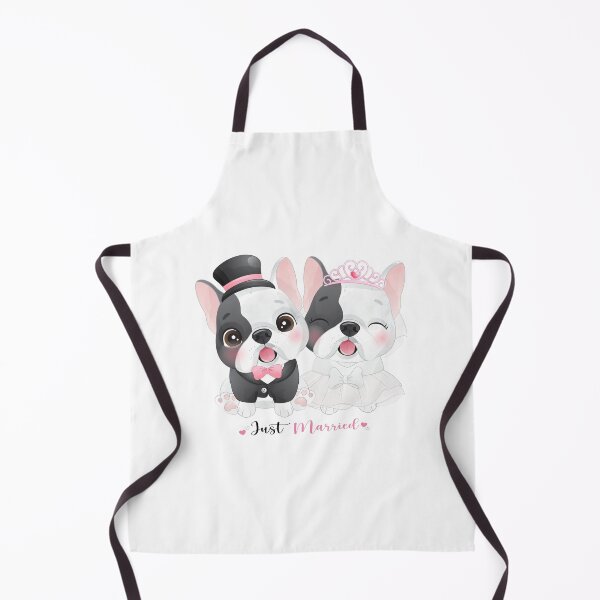 Item preview, couple pug dog on weeding, cute dogs happy weeding, dogs on weeding day designed and sold by GreyStanzione1.