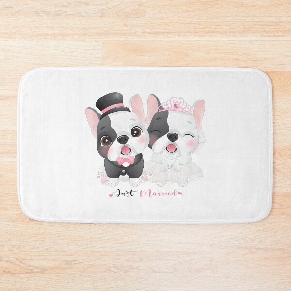 Item preview, couple pug dog on weeding, cute dogs happy weeding, dogs on weeding day designed and sold by GreyStanzione1.