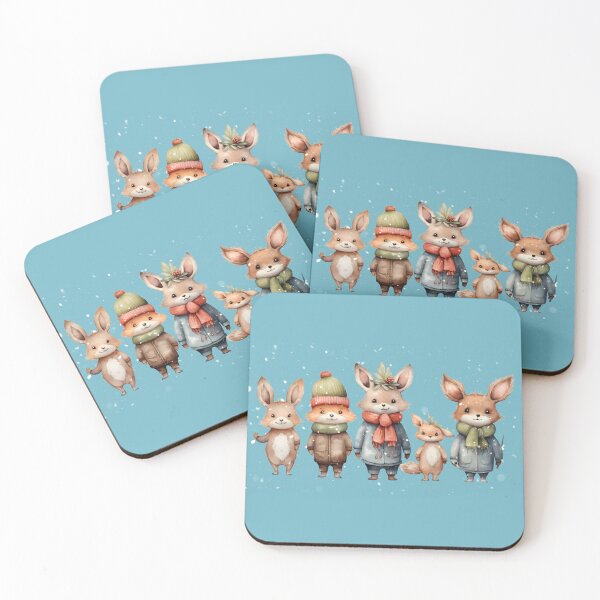 Item preview, Five Winter Winter Animals designed and sold by sstudioarts.
