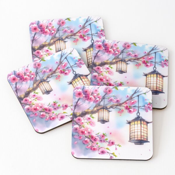 Item preview, Cherry blossoms and lanterns. designed and sold by growing-mom.