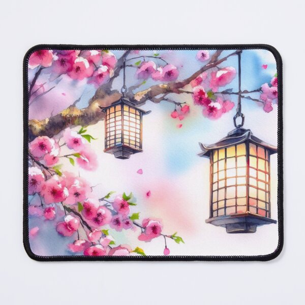 Item preview, Cherry blossoms and lanterns. designed and sold by growing-mom.