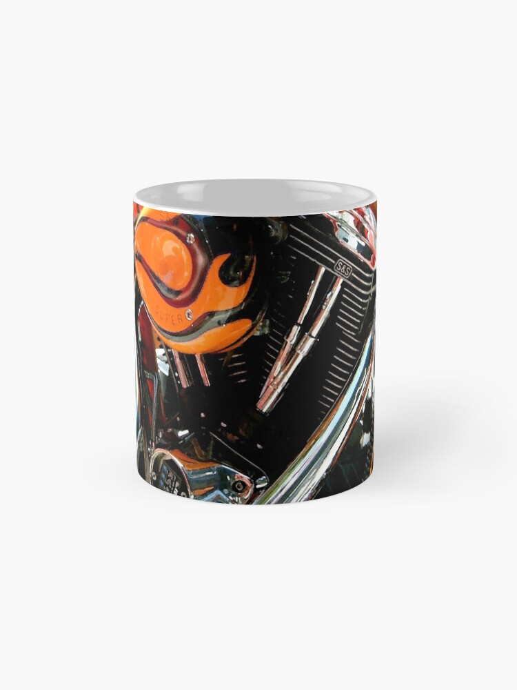 Thumbnail 4 of 6, Coffee Mug, Flames and Chrome designed and sold by George Webber.