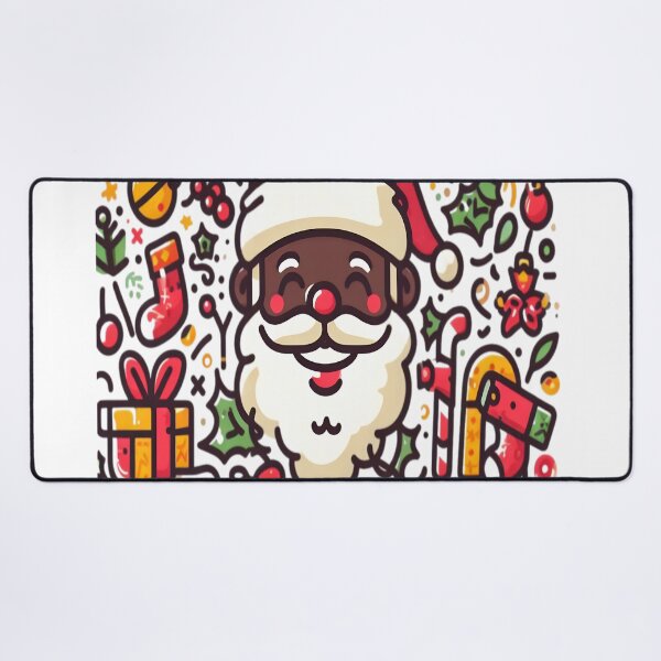 Item preview, Black Santa Claus Christmas Merry designed and sold by KitonicTees.