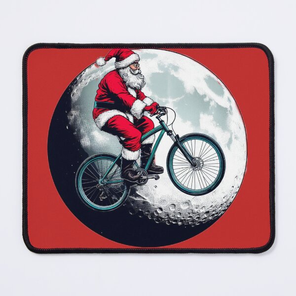 Item preview, Santa Claus riding a bike designed and sold by 506DesignsCR.