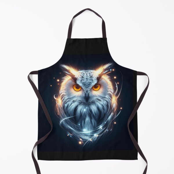 Item preview, Luminous Owl cute face, Abstract feathers designed and sold by Oz64.