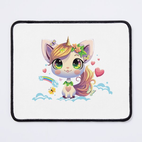 Item preview, cute cat with unicorn horn, beautiful cat with unicorn horn, cat with unicorn decoration  designed and sold by GreyStanzione1.