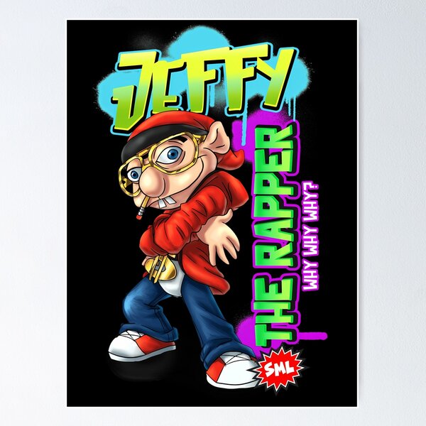 Poster for Sale avec l'œuvre « SML Jeffy » de l'artiste Crazycrazydan