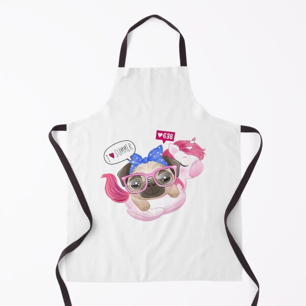 Item preview, little pub swimming with unicorn, cute little pub swimming with unicorn, pub swimming with unicorn  designed and sold by GreyStanzione1.