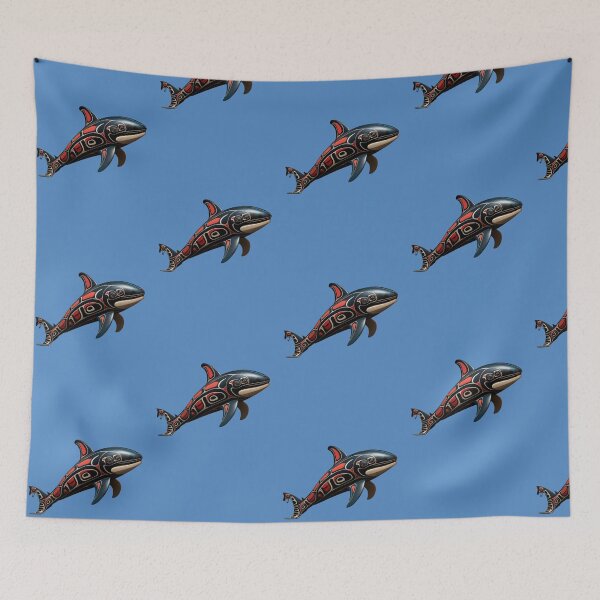 Item preview, The Mighty Killer Whale designed and sold by stainedglass101.