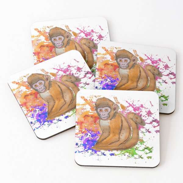 Item preview, Squirrel Monkey with Watercolor Technique designed and sold by UlisesTm.
