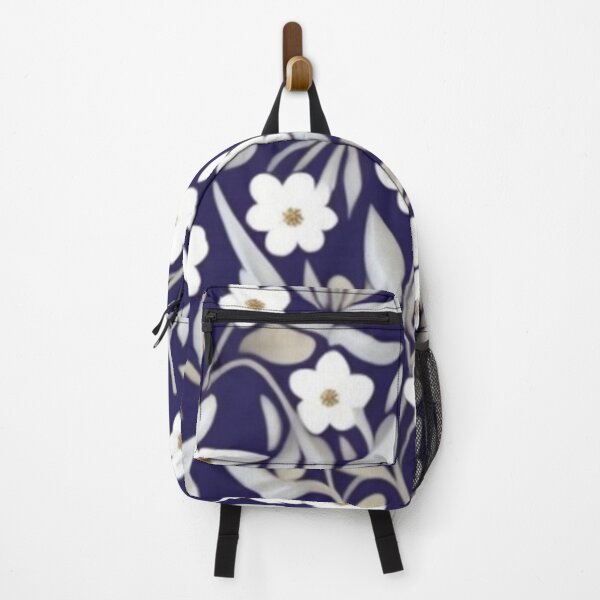 Item preview, White and navy petite floral designed and sold by Roxburylane.