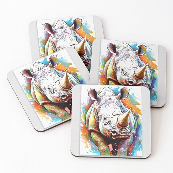Item preview, Fashion White Rhino designed and sold by Beauty  Art Printable.