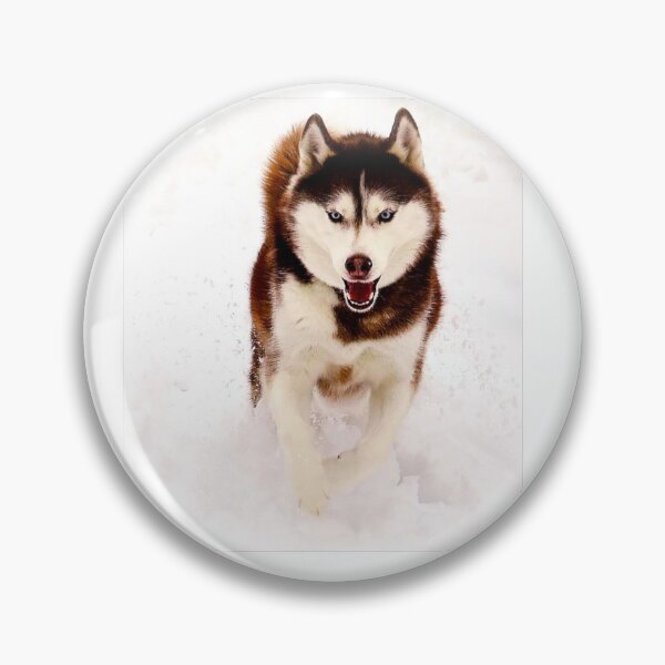 Item preview, Siberian Husky running in snow designed and sold by Cathy Armato.