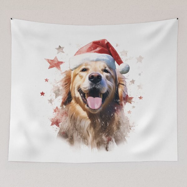 Item preview, Dog and red hat Santa Claus  designed and sold by Eakpixx.