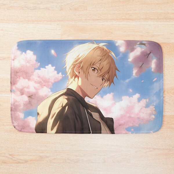 Artikelvorschau, Cooler Anime-Junge und Kirschblütenbäume – Anime-Hintergrundbild entworfen und verkauft von KAIGAME Art.