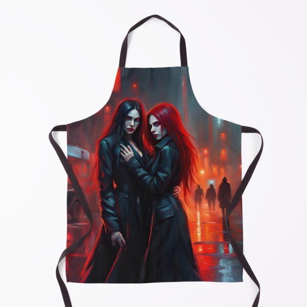 Item preview, Female vampire couple in a cyberpunk style designed and sold by GothicRubette.