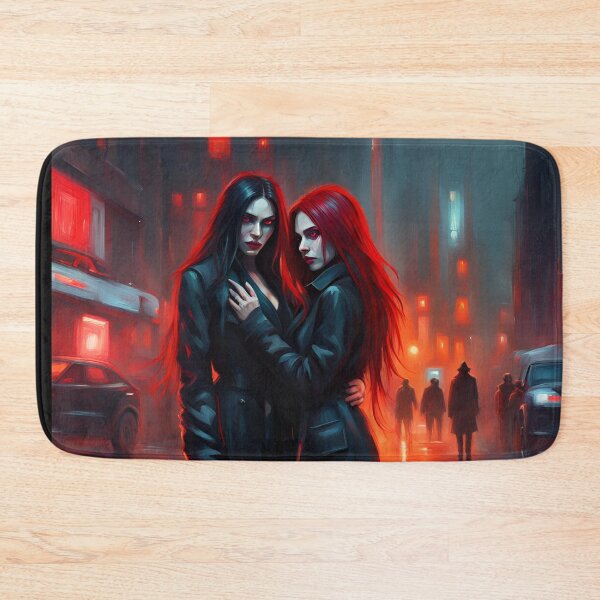 Item preview, Female vampire couple in a cyberpunk style designed and sold by GothicRubette.