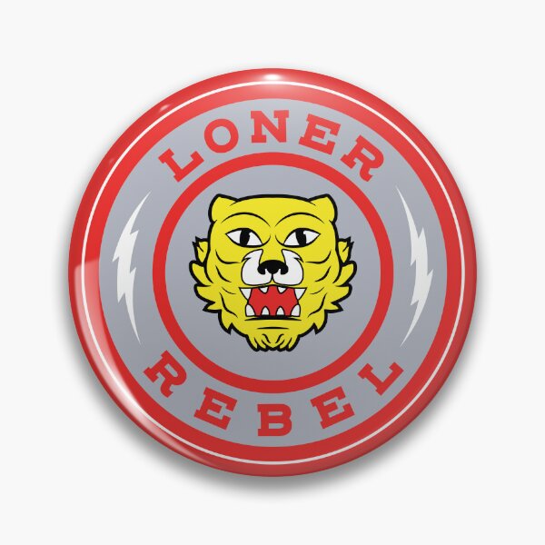 Item preview, Loner-Rebel badge (grey) designed and sold by Collin Creek.