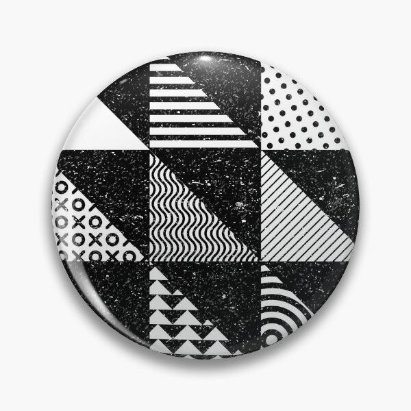 Item preview, Black and White Geometric Op Art Squares designed and sold by ArtfulFreddy.