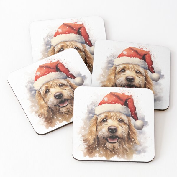 Item preview, Dog and red hat Santa Claus  designed and sold by Eakpixx.