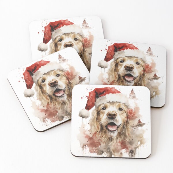 Item preview, Dog and red hat Santa Claus  designed and sold by Eakpixx.