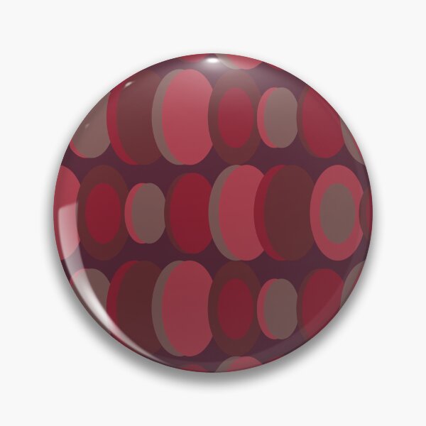 Item preview, Retro Abstract Art Circles Burgundy designed and sold by thepixelgarden.