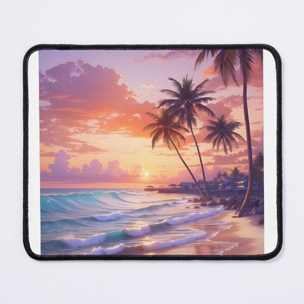 Item preview, serene beach at sunset designed and sold by CrazyGlow.