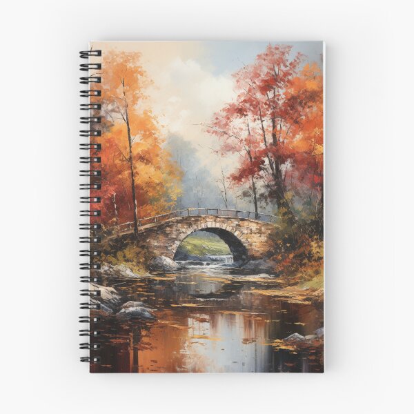 Item preview, Stone Bridge Over River In Fall designed and sold by Hartbecke.