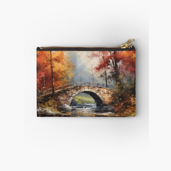 Item preview, Stone Bridge Over River In Fall designed and sold by Hartbecke.