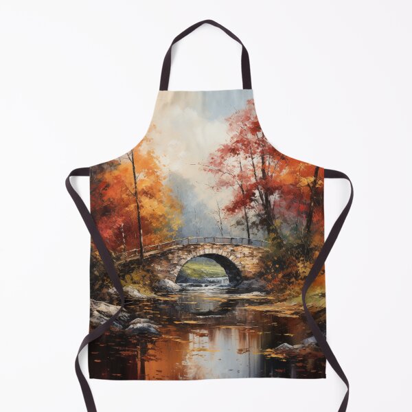 Item preview, Stone Bridge Over River In Fall designed and sold by Hartbecke.