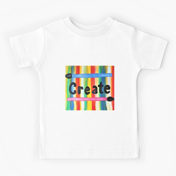 Paint Brush Set Illustration Kids T-Shirt for Sale by