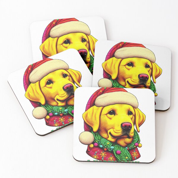 Item preview, Yellow Labrador Dressed Like Santa Christmas Dog designed and sold by 502Templates.
