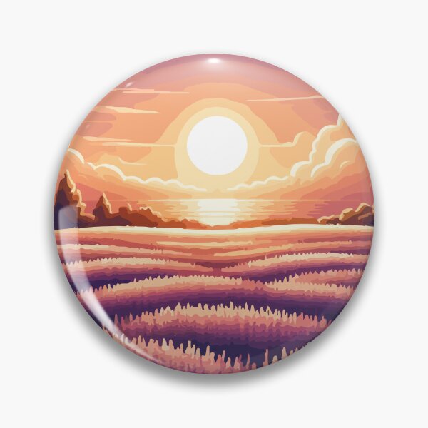 Artikelvorschau, Sonnenuntergang über dem Lavendelfeld entworfen und verkauft von OniumEth.