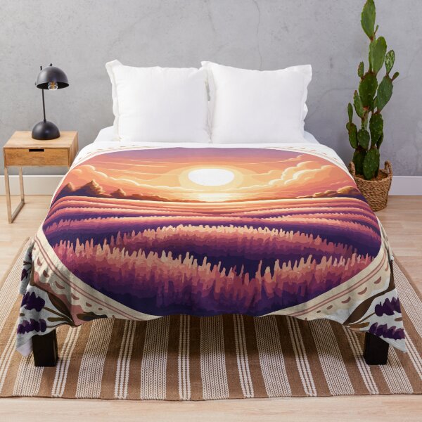 Item preview, Sunset Glow Over Lavender Field designed and sold by OniumEth.