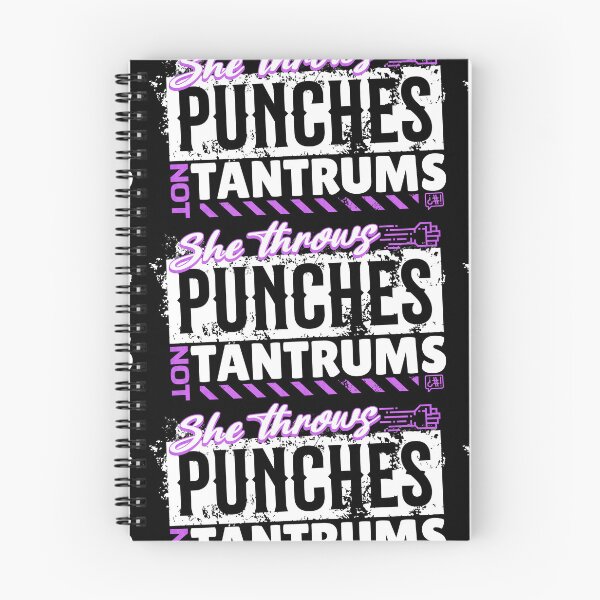 Item preview, She Throws Punches Not Tantrums - Boxing designed and sold by Ninety9Secrets.