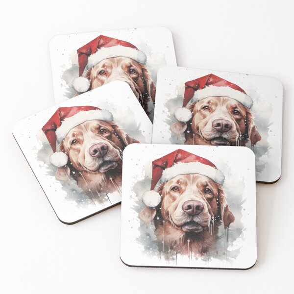 Item preview, Dog and red hat Santa Claus  designed and sold by Eakpixx.