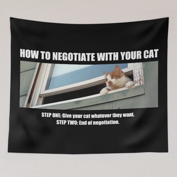 Item preview, HOW TO NEGOTIATE WITH YOUR CAT designed and sold by Allen Peterson.