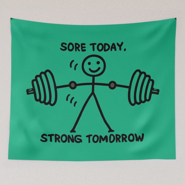 Item preview, Sore Today Strong Tomorrow Workout Design designed and sold by Collision19.