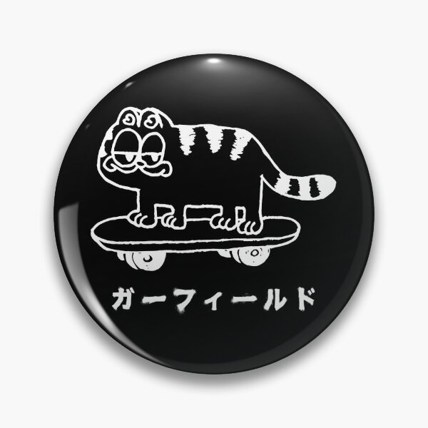 Item preview, Garfield Japanese Skateboard (white artwork) designed and sold by Kevin Chaves.