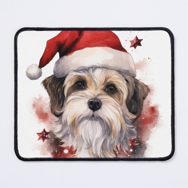 Item preview, Dog and red hat Santa Claus  designed and sold by Eakpixx.
