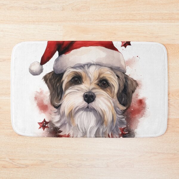 Item preview, Dog and red hat Santa Claus  designed and sold by Eakpixx.