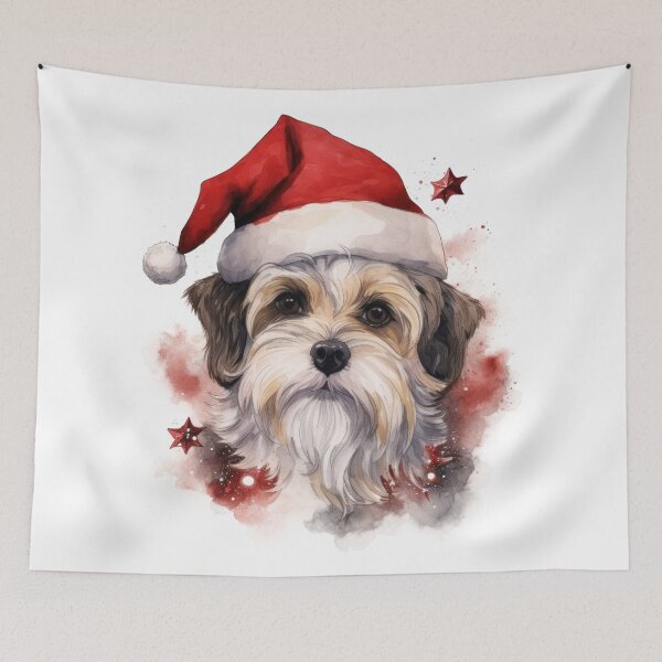 Item preview, Dog and red hat Santa Claus  designed and sold by Eakpixx.