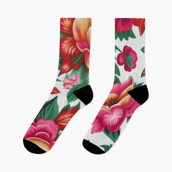 Item preview, Mexican floral pattern  designed and sold by Roxburylane.
