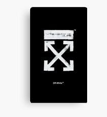 Off-White Brush Arrows Canvas Print
