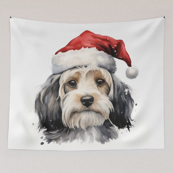 Item preview, Dog and red hat Santa Claus  designed and sold by Eakpixx.
