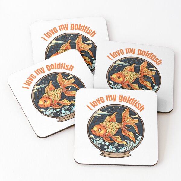 Item preview, I Love My Goldfish designed and sold by stainedglass101.