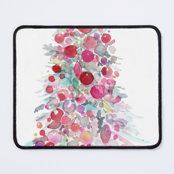 Item preview, Christmas tree pink watercolor designed and sold by Sue Zipkin.