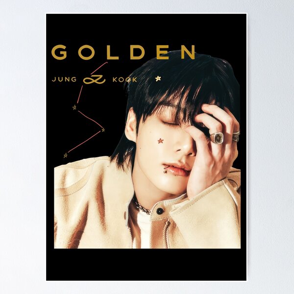 Jungkook Kpop Golden Album Poster for Sale by JoeHamiltona