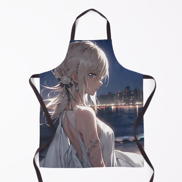 Item preview, Waifu Anime Girl on the Beach at Night - Anime Wallpaper designed and sold by KAIGAME Art.