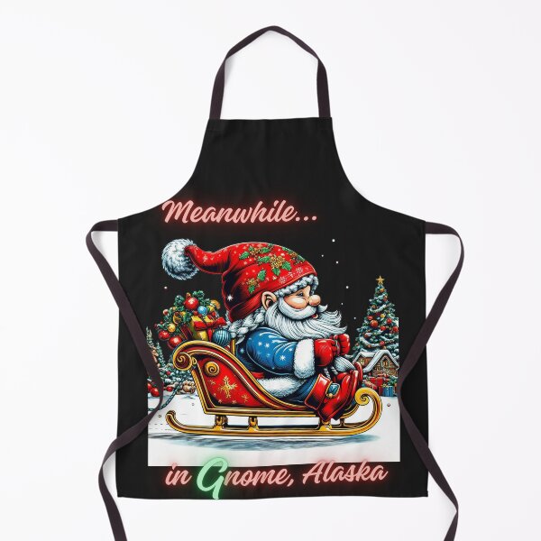 Item preview, Christmas Gnome in Nome, Alaska Sleigh Riding designed and sold by 502Templates.